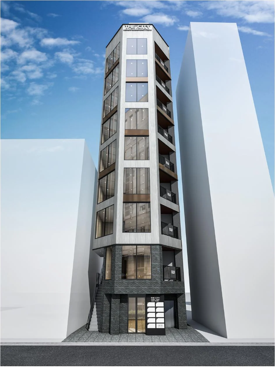 THE CITY 麻布十番 EAST PRIME 建築完成示意圖